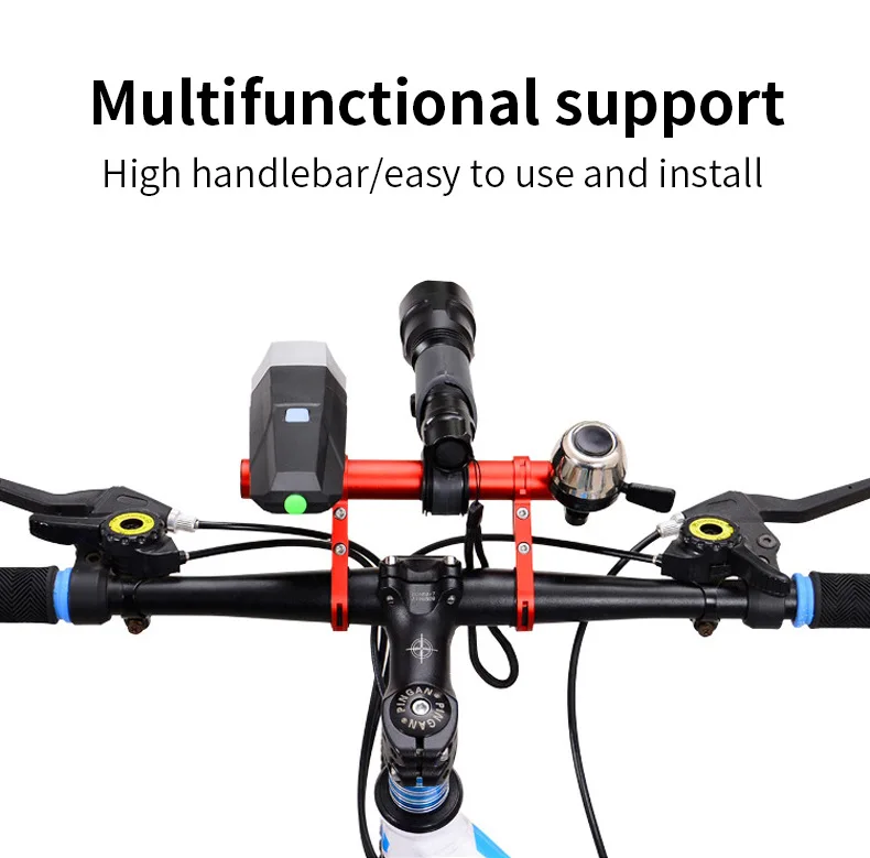 House Home Bicycle Handlebar Extension Front Light Bracket Extender MTB Mountain - £19.91 GBP