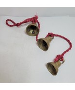 Brass Bells of Sarna India On a Twisted Rope - $37.00