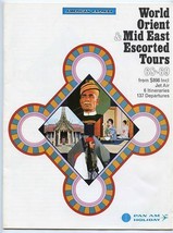 Pan Am Holiday World Orient Mid East Escorted Tours Booklet 1968 - $17.82