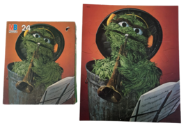 MB Jigsaw Puzzle Sesame Street Muppets Oscar Trumpet 24 Pcs Kids Vintage... - $14.99