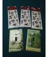 ALICE IN WONDERLAND 3 SEALED STICKERS PACK  2 LIGHT SWITCH COVERS [*BOOK... - £30.75 GBP
