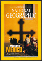 National Geographic Magazine AUGUST 1996 Vol 193 No 4 Emerging Mexico Like New   - £7.89 GBP