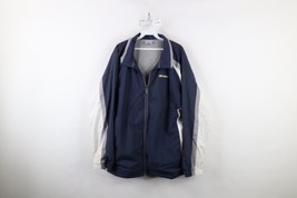 Vintage 90s Reebok Mens XL Spell Out Color Block Lined Windbreaker Jacket Coat - $54.40