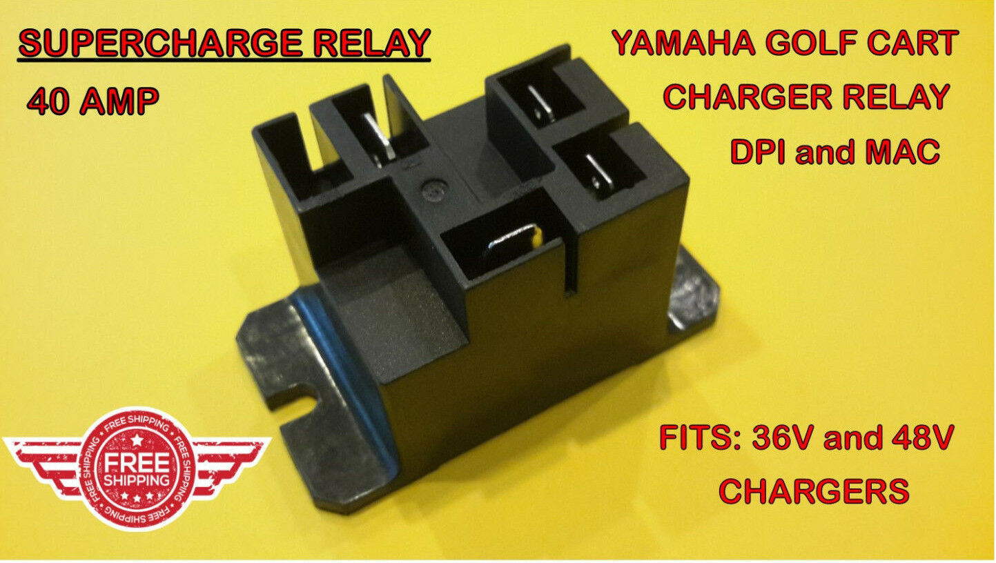 YAMAHA DPI MAC GOLF CART CHARGER SUPERCHARGE RELAY M1406-50-0 GCA-JU278-... - $15.79