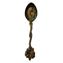 VTG Breck's Silver Plated Holland Floral Flower Lillies Holland Spoon Ta... - $9.89