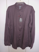 VAN HEUSEN FLEX LS BUTTON-DOWN COTTON/POLY SHIRT-XXL/18/18.5-NWT-GREAT - £15.87 GBP