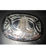 Vintage CHAMBERS BELT Co. COWBOY Bots Western Rodeo Buckle - $41.03 CAD