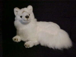 13" Artic Fox Stuffed Plush Toy By Fiesta Toys Very Nice Condition - $98.99