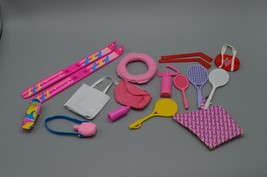 Barbie Sports Accessories Skis Tennis SCUBA Kite Skateboard Gym Bag LOT Vtg - £23.11 GBP