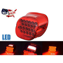 Harley Davidson Red LED Tail Running License Brake Light Lamp Bulb Lens - £47.91 GBP
