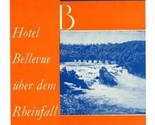Hotel Bellevue uber dem Rheinfall Luggage Label Germany - $11.88