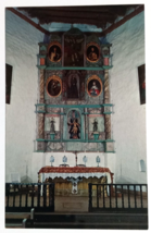 San Miguel Church Interior Reredos Santa Fe New Mexico NM UNP Postcard c1969 - £3.11 GBP