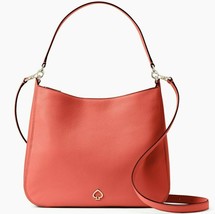 Kate Spade Kailee Coral Red Leather Shoulder Bag Hobo WKRU6486 NWT $399 MSRP FS - £120.44 GBP