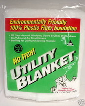 Insulation, Utility Blanket Fiber Fill  Water Heater Wrap,Crack Fill,1000 Uses - £7.19 GBP