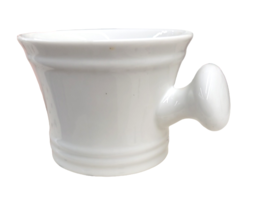 Shaving Mug- White Ceramic Apothecary Style Shaving Soap Mug - £11.72 GBP