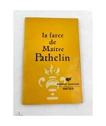 La Farce de Maître Pathelin Paperback N183 Nouveaux Classiques Hatier VTG - £11.20 GBP