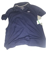 Speedo  Women&#39;s Navy Blue Grey Tech Polo Shirt 7201312 041 Size Large - $19.80