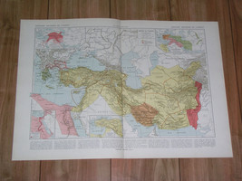 1925 Vintage Historical Map Of Persian Empire Achaemenid / Ancient Greece - £21.14 GBP