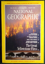  National Geographic Magazine FEBRUARY 1989 Vol 175 No 2 YELLOWSTONE Like New - £8.60 GBP