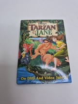 Walt Disney Tarzan &amp; Jane DVD Promo Movie Badge Button Pin Pinback - $8.41