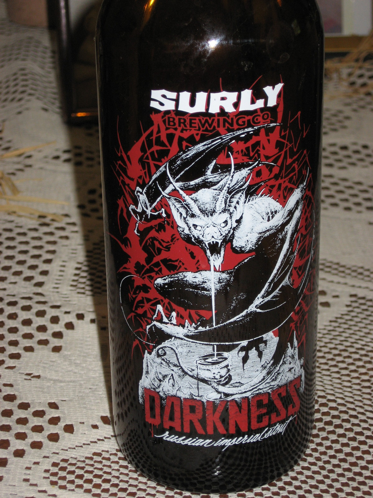 Surly-Imperial Darkness-&quot;The Bat&quot;-Annual Bottle Art-EMPTY-2015 - $2.00
