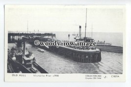 pp2154 - Very Busy Victoria Pier in Hull, c1900 - Pamlin postcard - $2.54