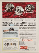 1962 Print Ad Zebco Fishing Reels Models 33, 66 &amp; 202 Brunswick Tulsa,Oklahoma - £16.47 GBP