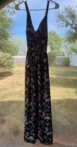 NWT New With Tags GAP Black Floral Maxi Dress Size 0 - $148.00