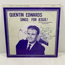 QUENTIN EDWARDS SINGS FOR JESUS VINYL LP RECORD SIGNED - £16.58 GBP