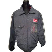 TWA Airport Airlines L Employee Uniform Ramp Crew Jacket VTG Personalize... - £54.84 GBP