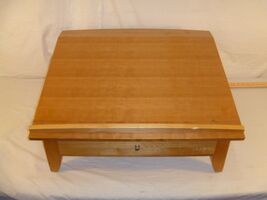 LOCAL PICKUP Mini Writing Desk W/one pull out drawer angled 26 x 23.5 x ... - $22.57