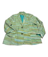 Coldwater Creek Blazer Jacket Women 20-22 Multicolor Printed Acrylic Not... - £20.56 GBP