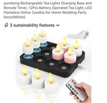 Rechargeable Candles tealights 12 Pack, Electric White candles+Charging ... - €34,18 EUR Rechargeable Candles tealights 12 Pack, Electric White candles+Charging ... - €34,18 EUR