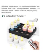 Rechargeable Candles tealights 12 Pack, Electric White candles+Charging ... - €34,16 EUR Rechargeable Candles tealights 12 Pack, Electric White candles+Charging ... - €34,16 EUR