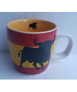 NWOT Espana Bull Spain Monogram Red &amp; Yellow Flag Souvenir Coffee Mug 12... - $28.21
