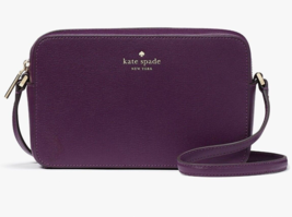 Kate Spade Sienna Purple Refined Leather Crossbody Bag KC469 NWT $299 Retail - £79.37 GBP
