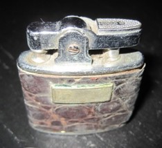 Ronson Standard Faux Alligator Wrap Automatic Petrol Lighter Made Usa Nj Newark - $19.99