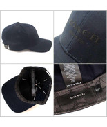 Coach Navy Blue Black Embroidered Adjustable Baseball Cap Hat, XS/S, 8247-9 - $121.19 CAD