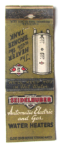 Seidelhuber Bronze Water Heaters - Seattle, Washington 20 Strike Matchbook Cover - $1.75