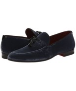 Magnanni &quot;San Pedro&quot; Velvet Loafer, Men&#39;s Slip-on Evening Shoes, Grey - $140.00