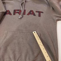 Ariat Women’s Women's Gray Cotton Blend Pullover Hoodie Sweatshirt Chest 48" image 3