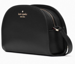 Kate Spade Perry Black Saffiano Leather Dome Crossbody K8697 NWT $279 Retail FS - £70.59 GBP