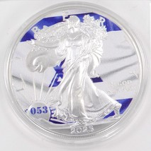 1 Oz Silver Coin 2023 American Eagle $1 Flags of the World - Israel # 053/250 - $156.80