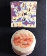 REUGE St. Croix Metal Powder Compact and Music Box - hand painted - Swit... - £37.79 GBP