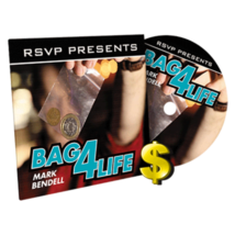 Bag4Life (DVD and 25 CENT US Quarter) by Mark Bendell and RSVP - Trick - $54.44