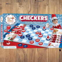 Officially licensed Elf on the Shelf Collectible Checkers Board Game Set ages 6+ - £12.57 GBP