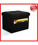 Compact Foldable Ottoman with Hidden Storage - Ideal for Dorms &amp; Living ... - $807.46 MXN