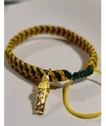 San Judas Handmade Green &amp; Yellow Bracelet Adjustable / FREE SHIPPING - $276.49 MXN
