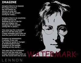 John Lennon Motivation Lyrics Imagine Publicity Print Photo - £3.82 GBP+