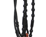 Horse Western Black Leather Basket Weave Popper Rommel Romel Romal Reins... - $59.39